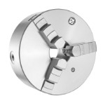 Zentra 3-Bakket Centrerpatron Ø200 mm Stål DIN 6350 Faste bakker-Montering på bagsiden